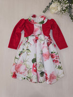 Completo Floreale con Scaldacuore Rosso