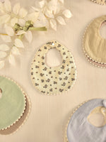 Bavette con Bordo in Macramè Personalizzabile - 100% Cotone Biologico in Mussola