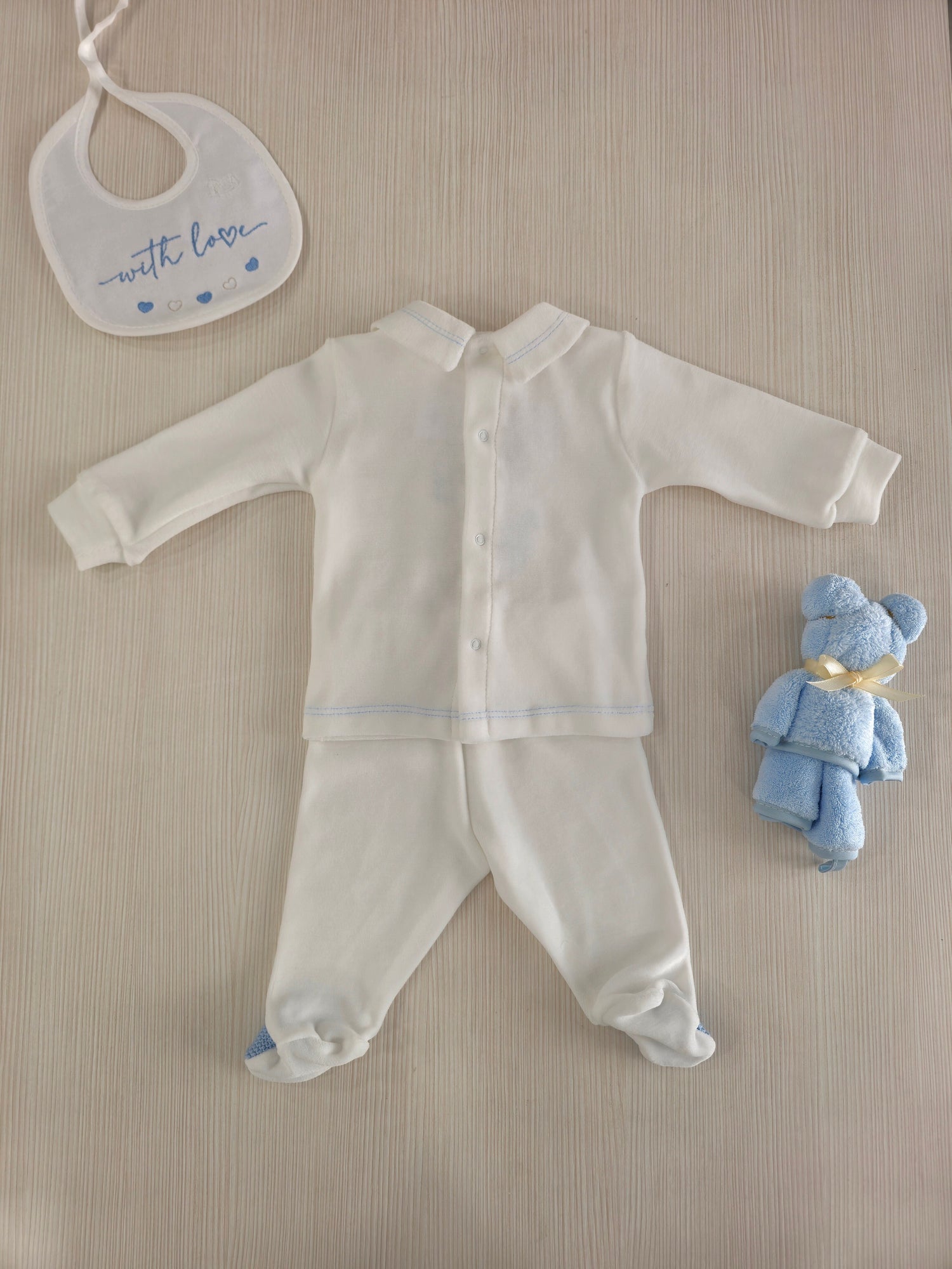 Tutina per Maschietto con Orsetto Ricamato