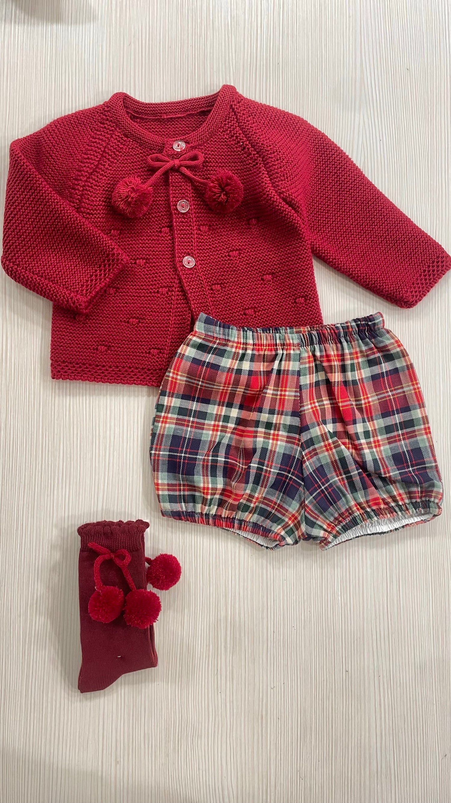 Set Natale verde & bordeaux