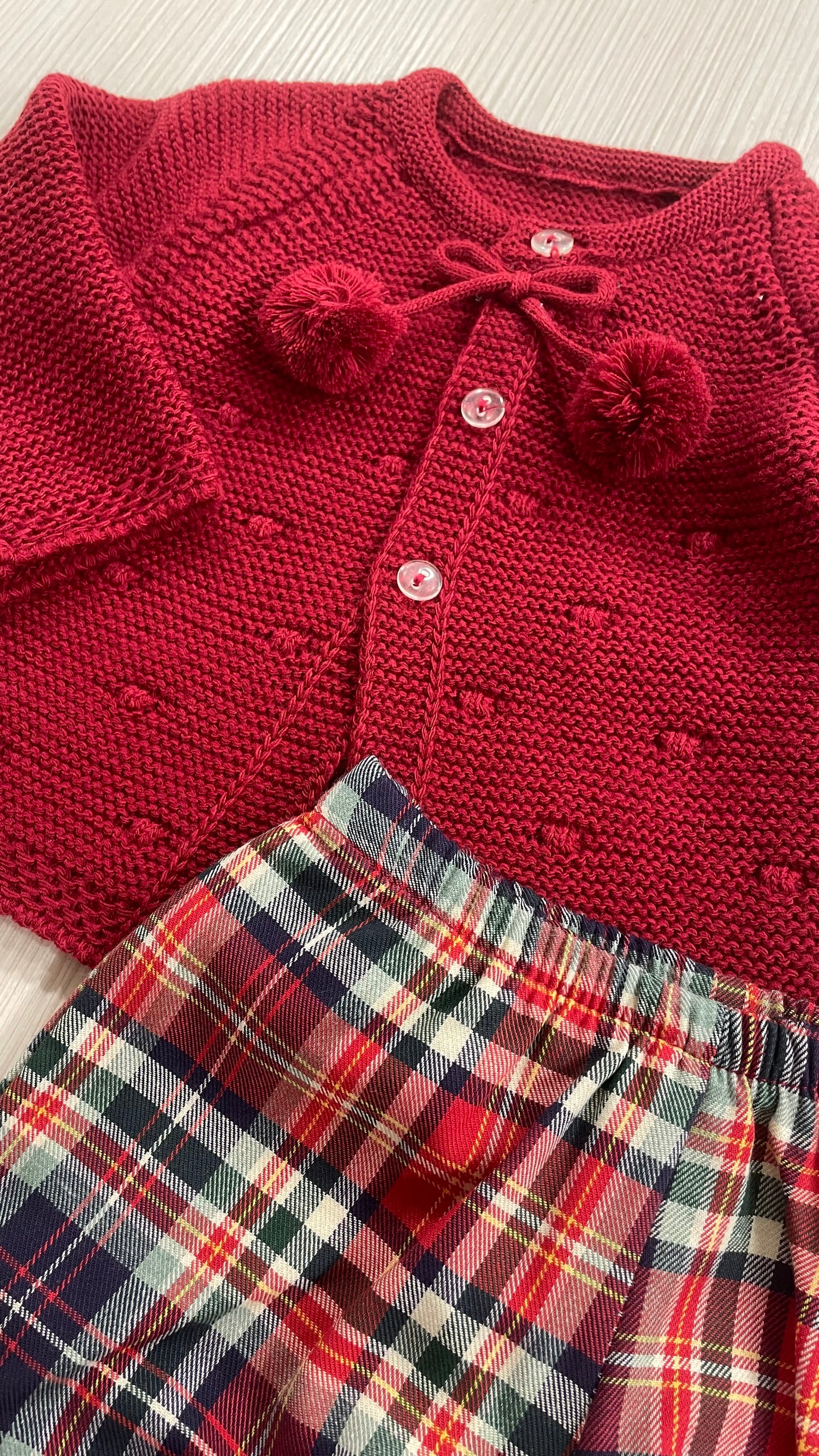 Set Natale verde & bordeaux