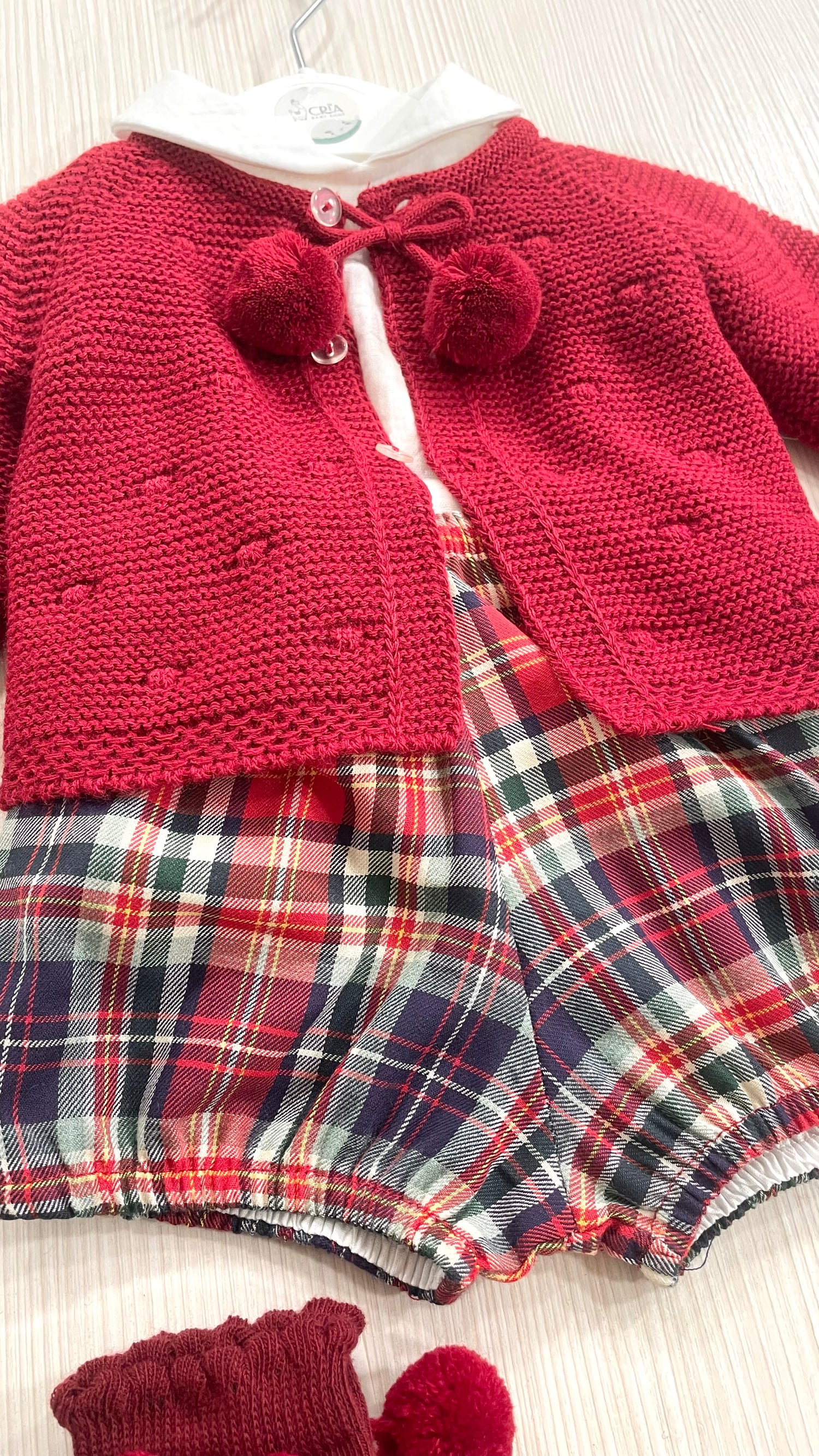 Set Natale verde & bordeaux