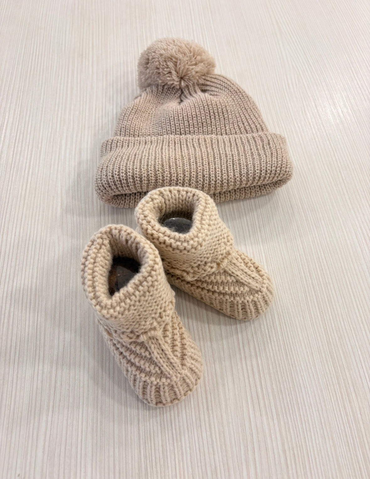 Set Pompon Beige