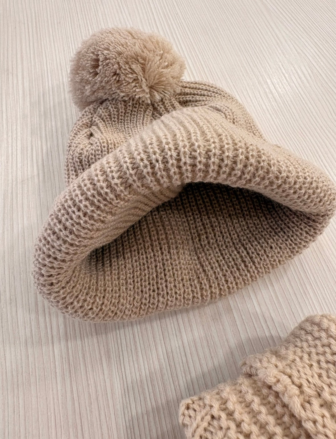 Set Pompon Beige